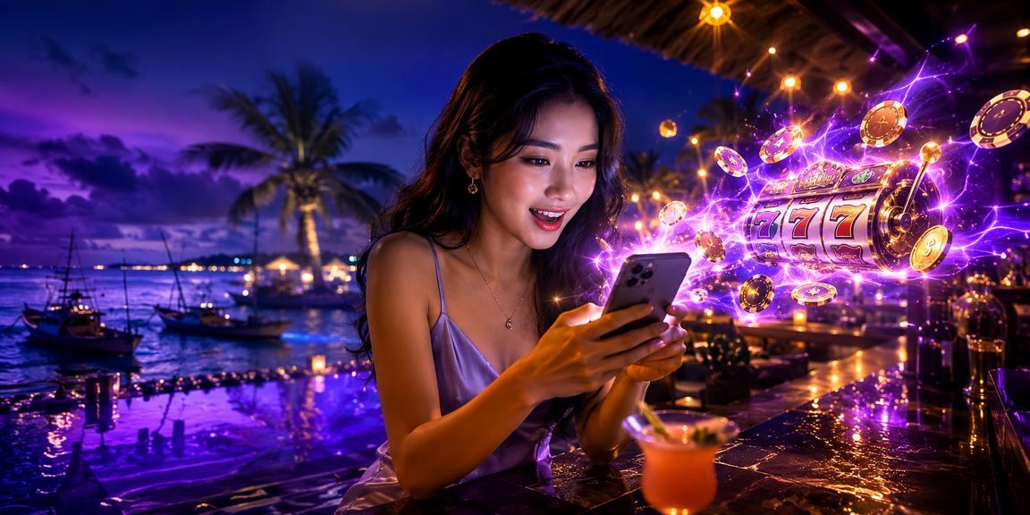 Người dùng tại Mũi Né theo dõi giao dịch tài chính và chơi slot game trực tuyến
